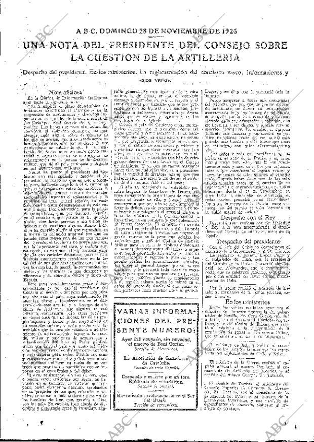 ABC MADRID 28-11-1926 página 15