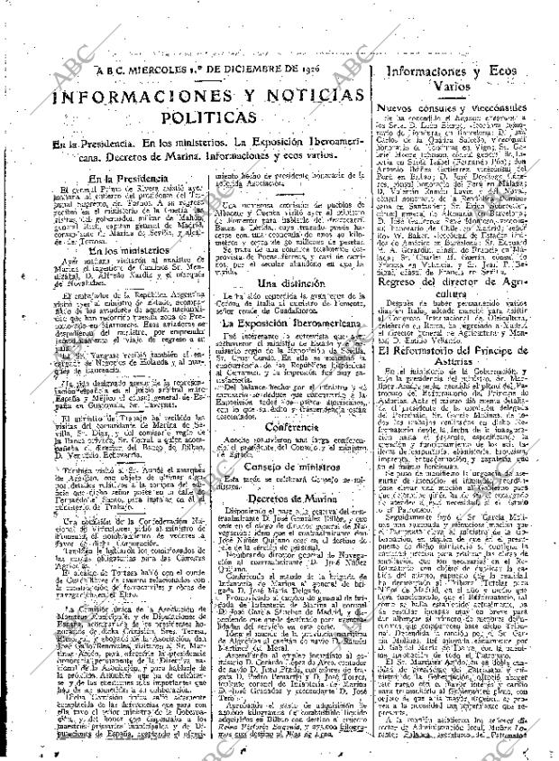 ABC MADRID 01-12-1926 página 19