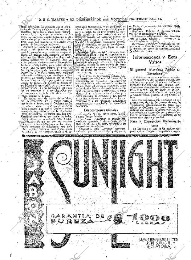ABC MADRID 07-12-1926 página 14