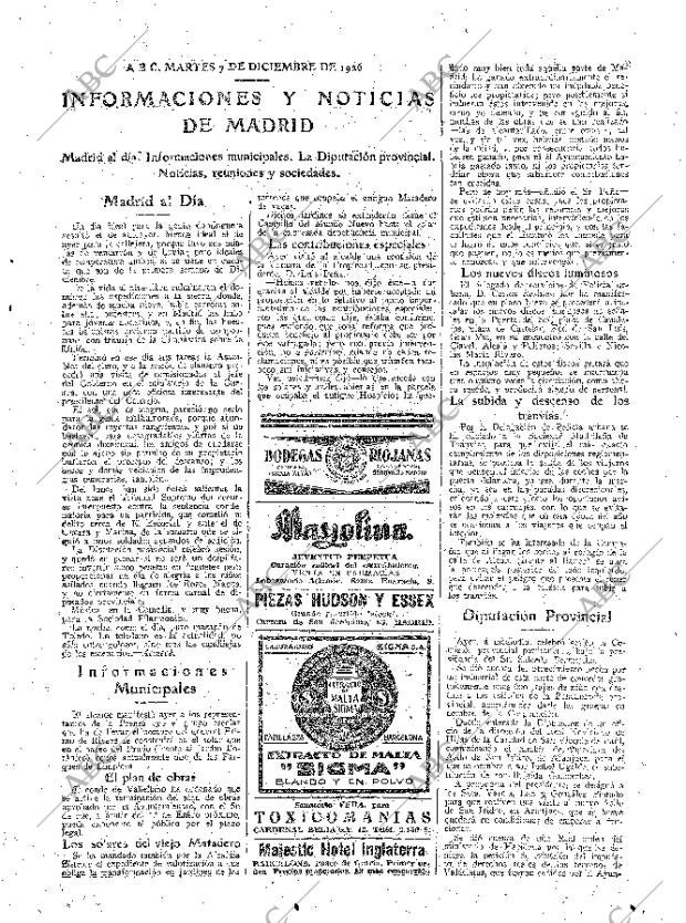 ABC MADRID 07-12-1926 página 19