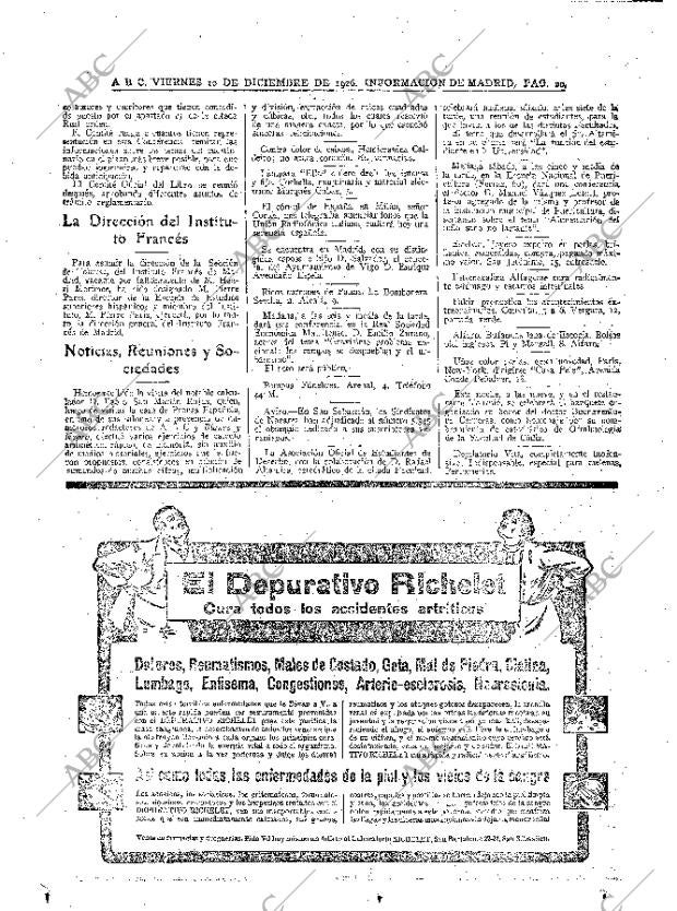 ABC MADRID 10-12-1926 página 20
