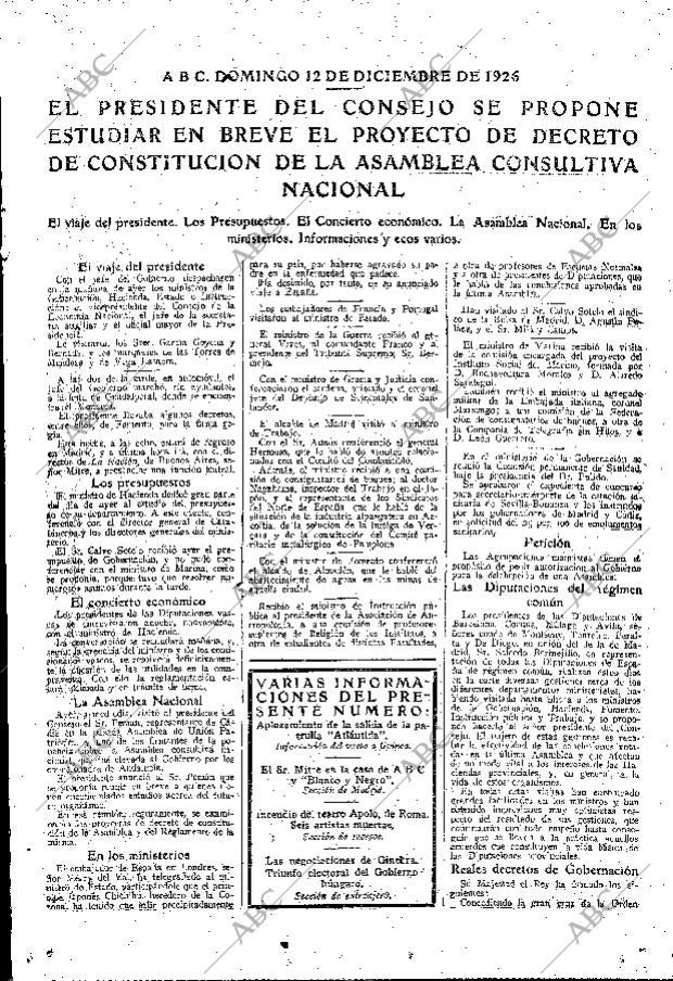 ABC MADRID 12-12-1926 página 15