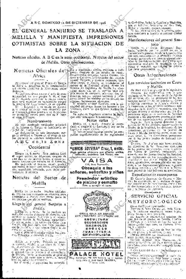 ABC MADRID 12-12-1926 página 19