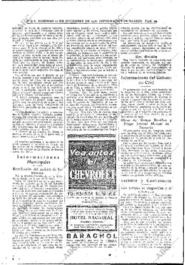ABC MADRID 12-12-1926 página 22