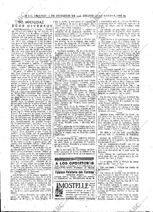 ABC MADRID 12-12-1926 página 25