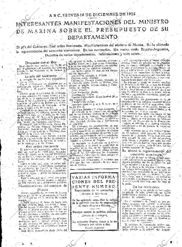 ABC MADRID 16-12-1926 página 11