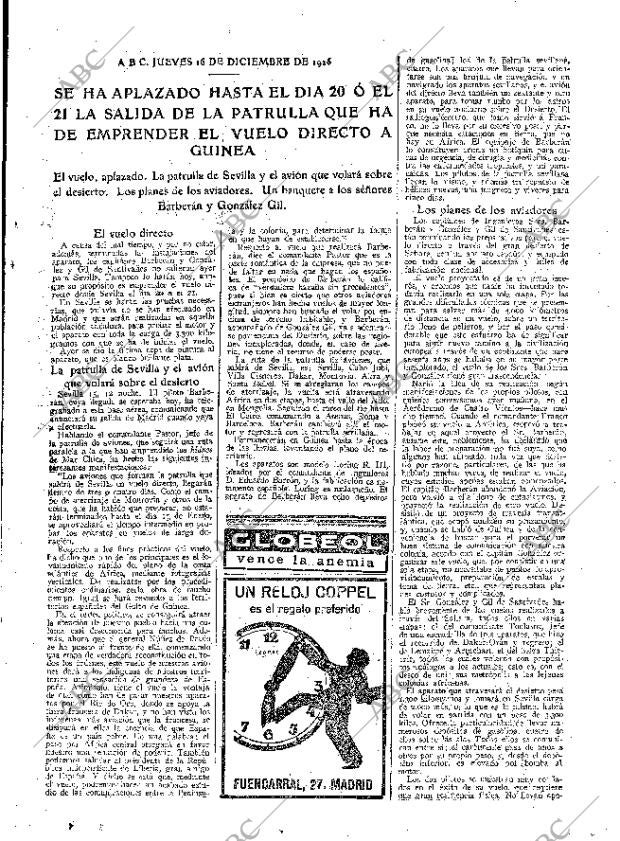 ABC MADRID 16-12-1926 página 15