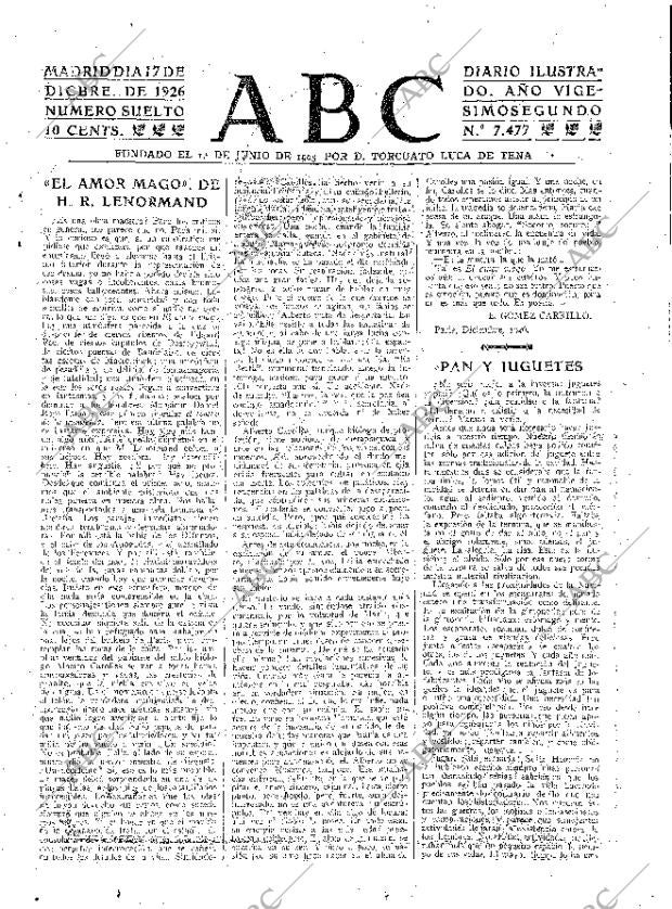 ABC MADRID 17-12-1926 página 3