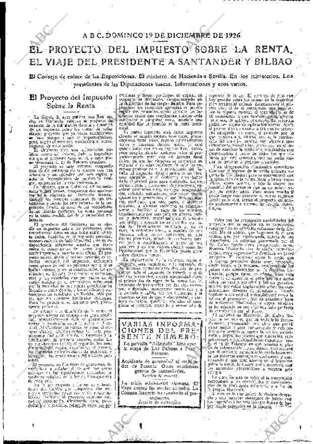 ABC MADRID 19-12-1926 página 15