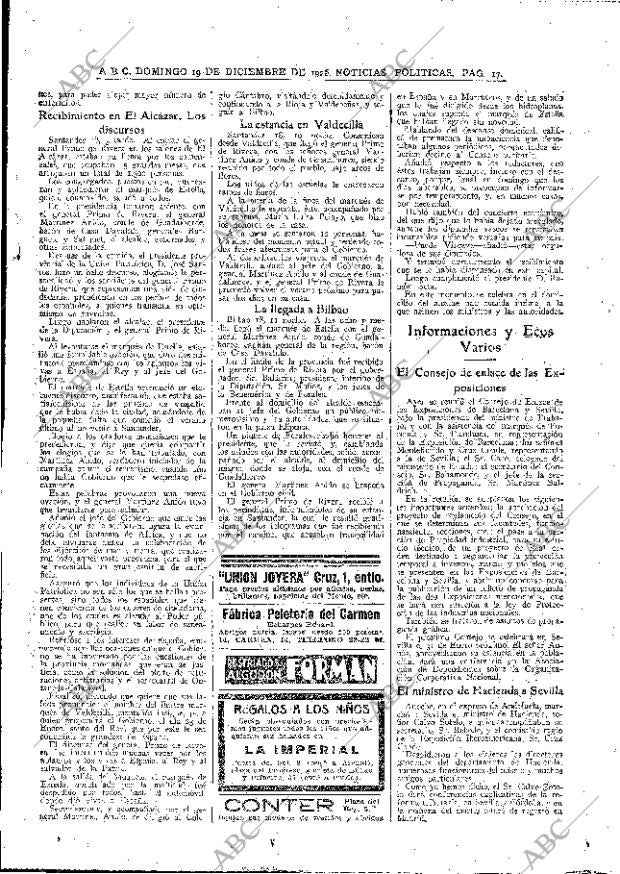 ABC MADRID 19-12-1926 página 17