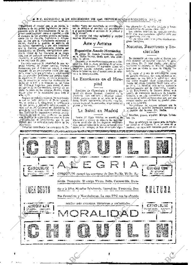 ABC MADRID 19-12-1926 página 22