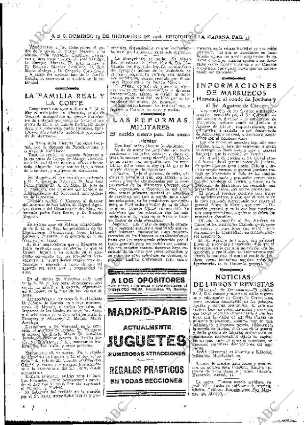 ABC MADRID 19-12-1926 página 33