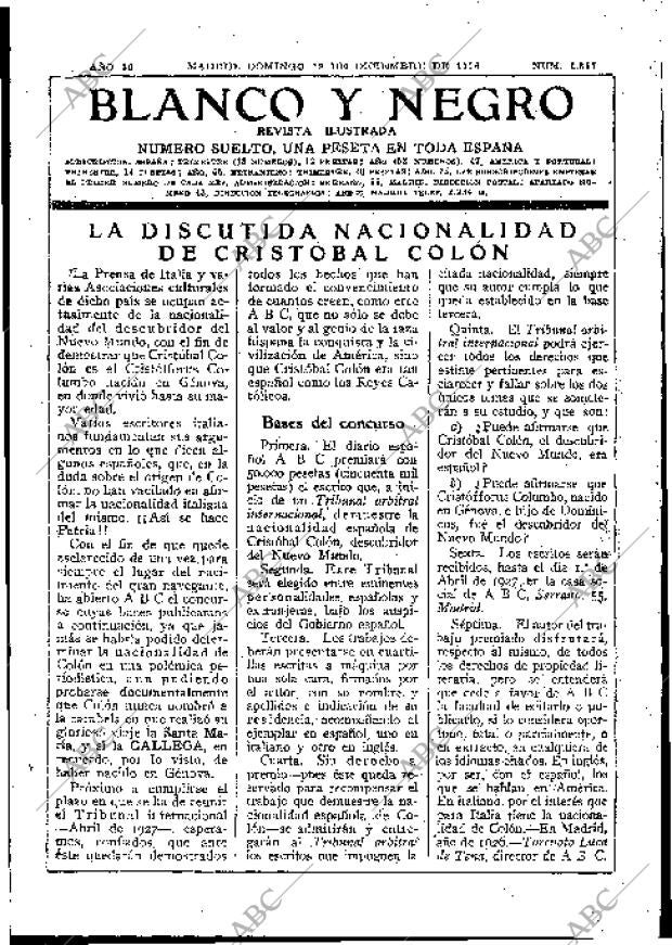 BLANCO Y NEGRO MADRID 19-12-1926 página 3