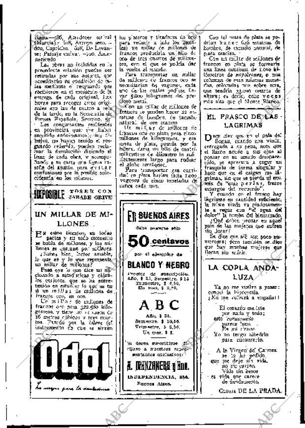 BLANCO Y NEGRO MADRID 19-12-1926 página 5