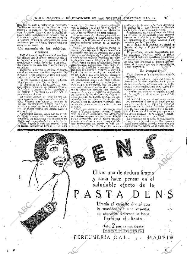 ABC MADRID 21-12-1926 página 12