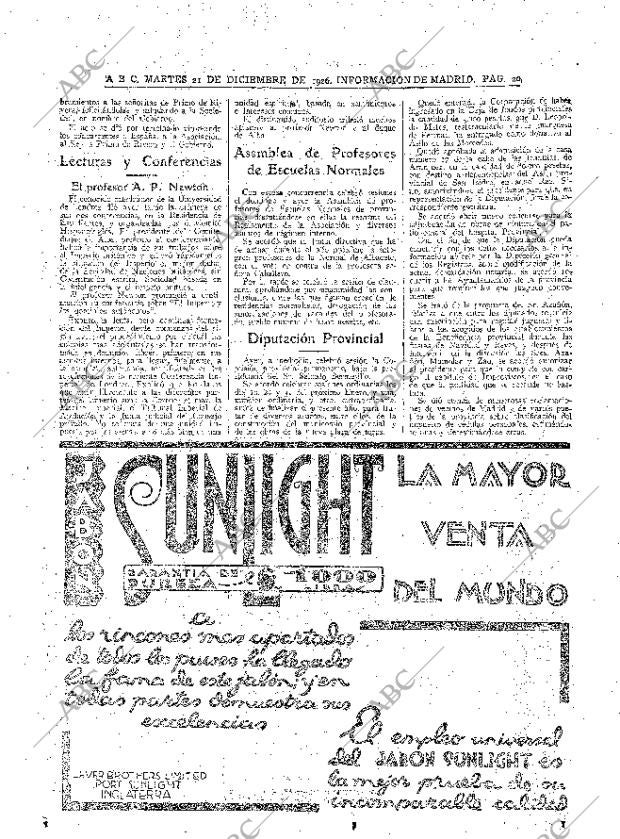 ABC MADRID 21-12-1926 página 20