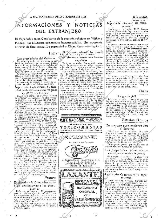 ABC MADRID 21-12-1926 página 27
