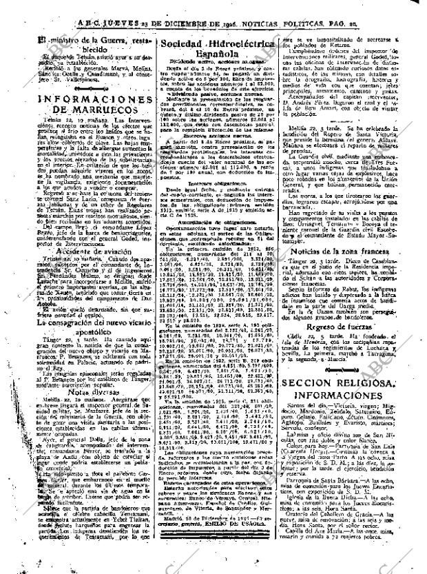 ABC MADRID 23-12-1926 página 20