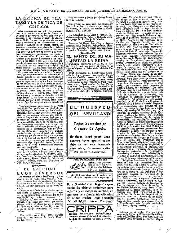 ABC MADRID 23-12-1926 página 21