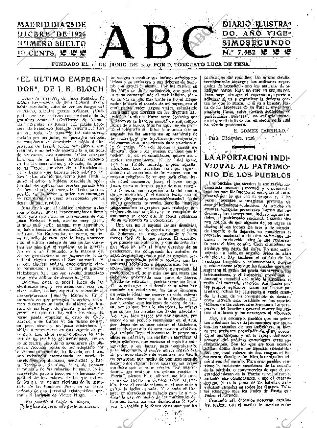 ABC MADRID 23-12-1926 página 3