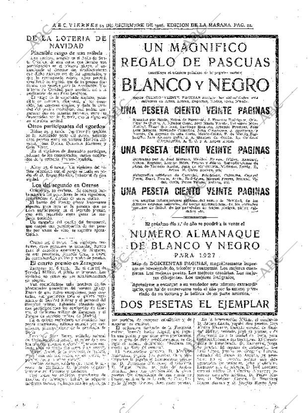 ABC MADRID 24-12-1926 página 21