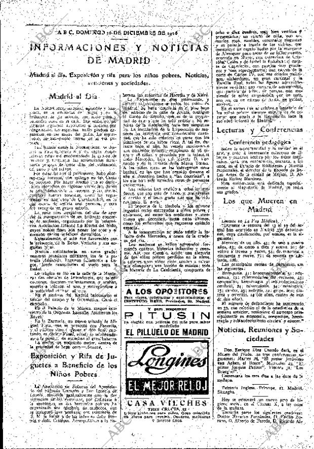 ABC MADRID 26-12-1926 página 19