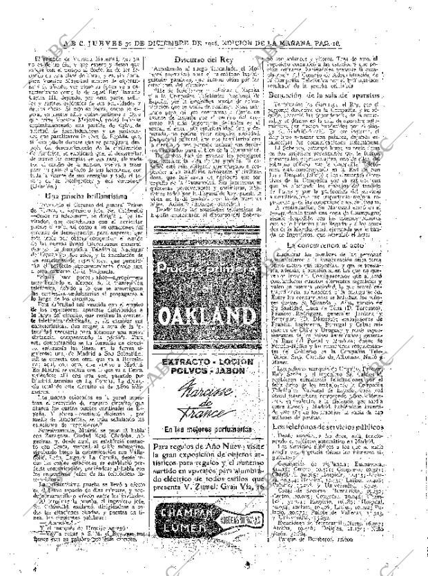 ABC MADRID 30-12-1926 página 16