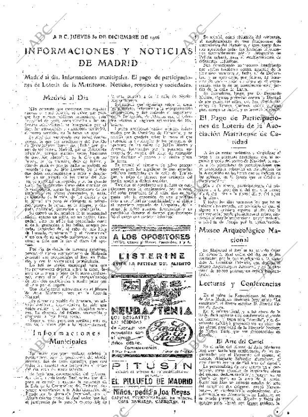 ABC MADRID 30-12-1926 página 19