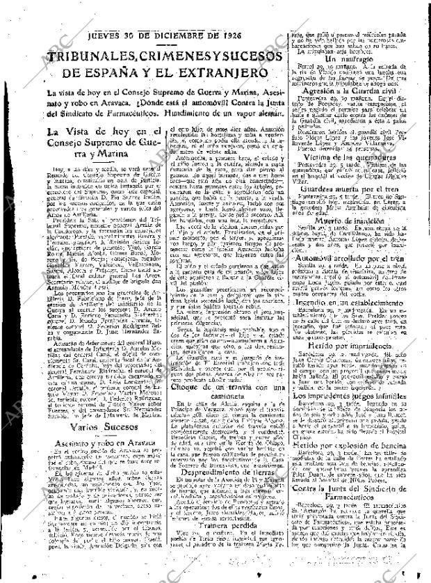 ABC MADRID 30-12-1926 página 23