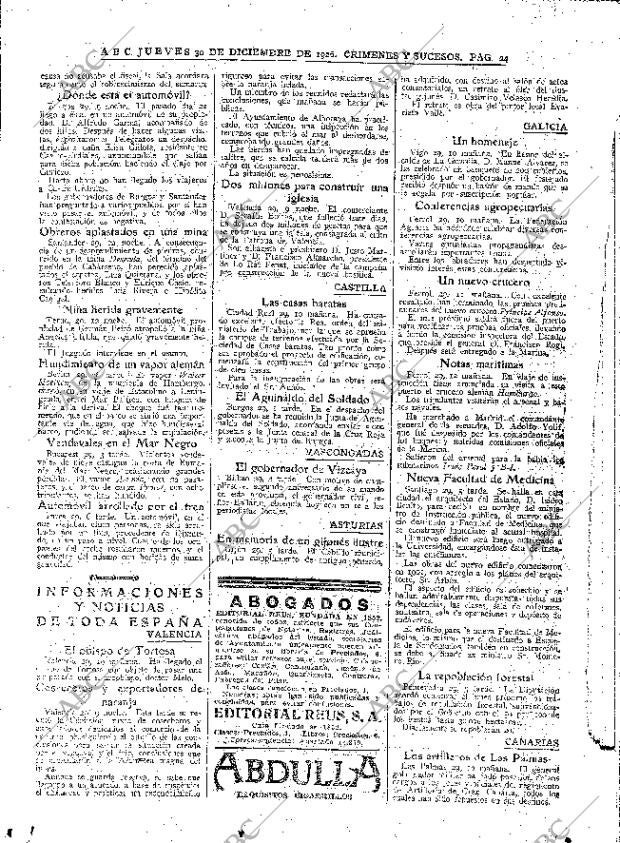 ABC MADRID 30-12-1926 página 24