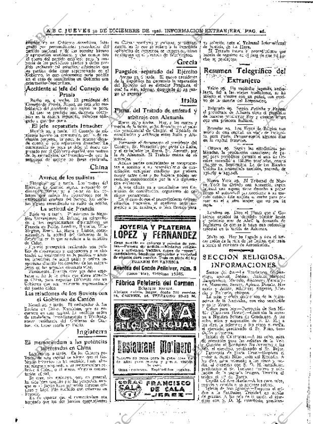 ABC MADRID 30-12-1926 página 26