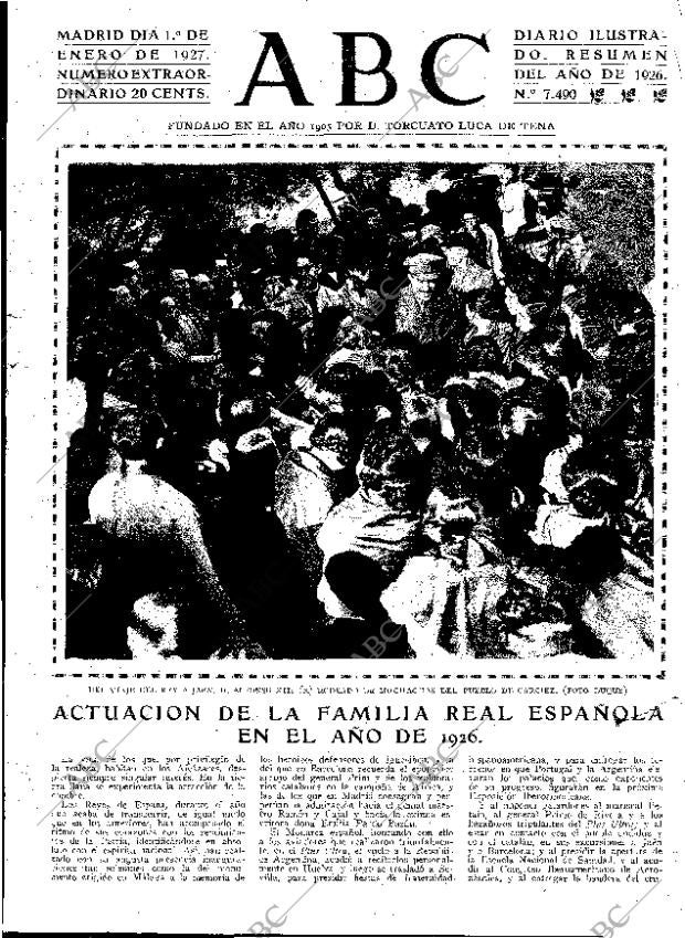 ABC MADRID 01-01-1927 página 3