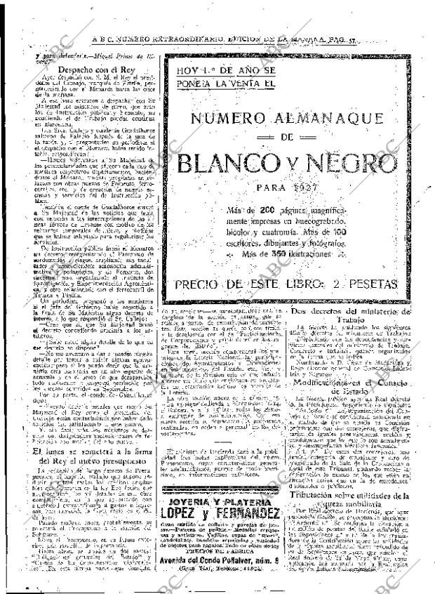 ABC MADRID 01-01-1927 página 57