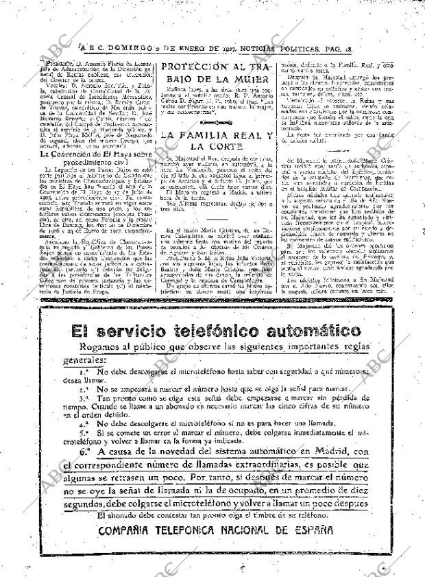 ABC MADRID 02-01-1927 página 18
