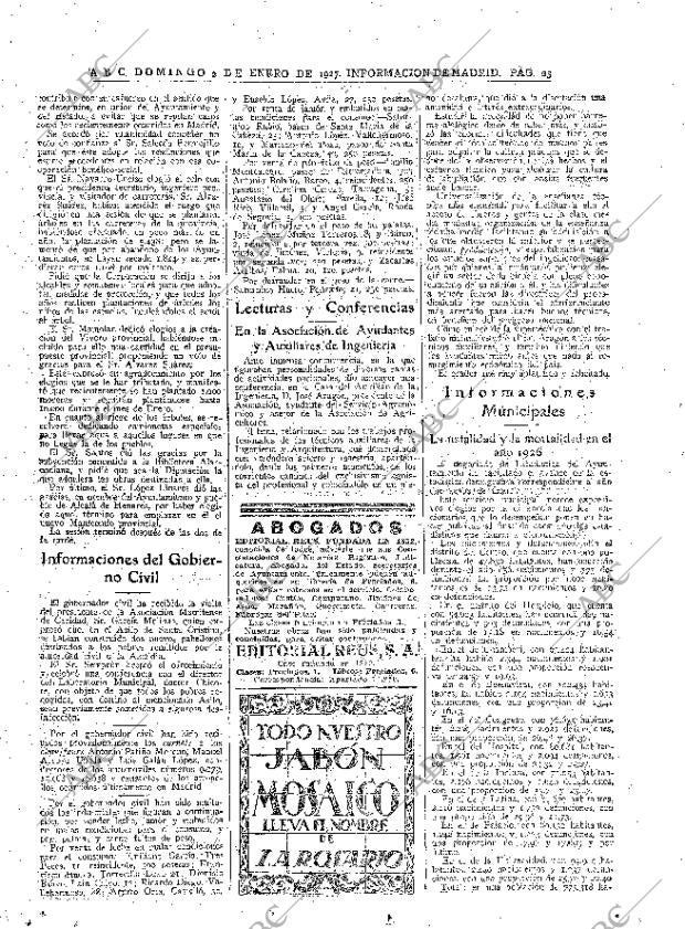ABC MADRID 02-01-1927 página 25