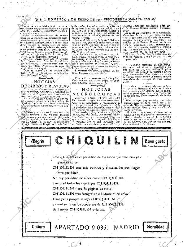 ABC MADRID 02-01-1927 página 28