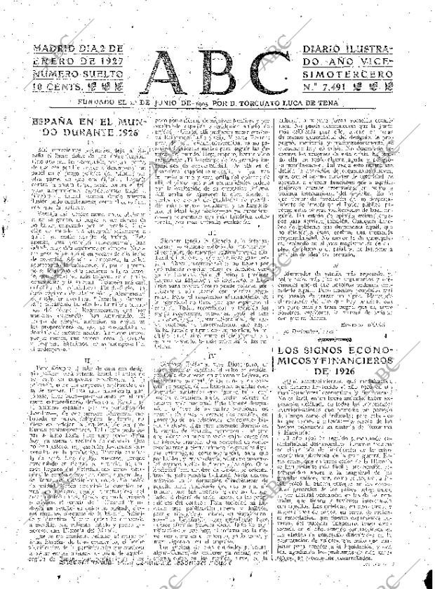 ABC MADRID 02-01-1927 página 3
