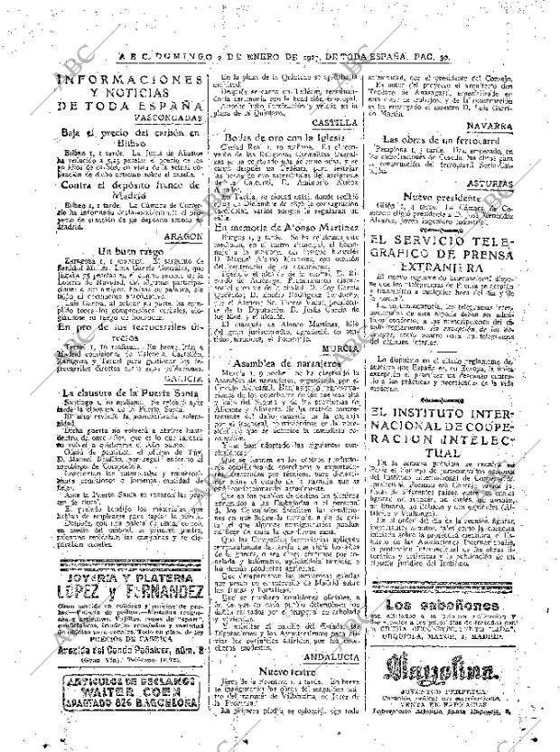 ABC MADRID 02-01-1927 página 30