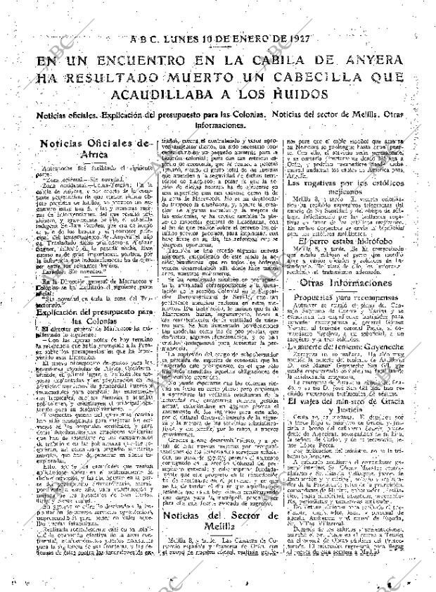 ABC MADRID 10-01-1927 página 11