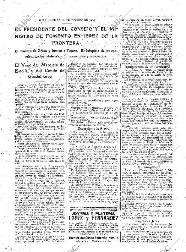 ABC MADRID 10-01-1927 página 13