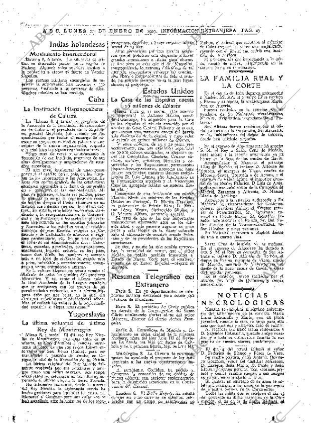 ABC MADRID 10-01-1927 página 27