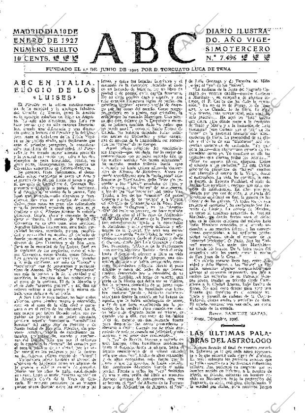 ABC MADRID 10-01-1927 página 3