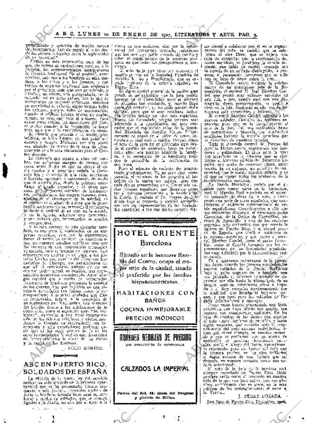 ABC MADRID 10-01-1927 página 9