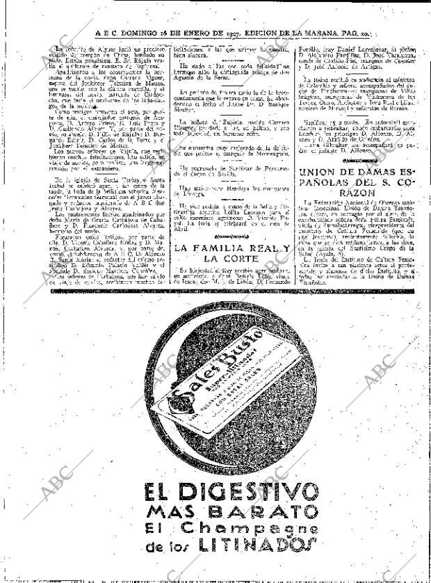 ABC MADRID 16-01-1927 página 20