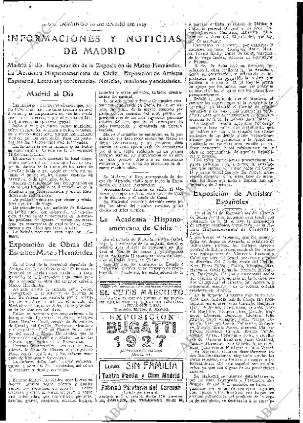 ABC MADRID 16-01-1927 página 21
