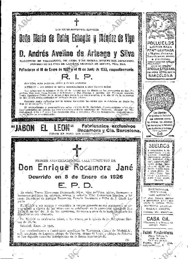 ABC MADRID 16-01-1927 página 41