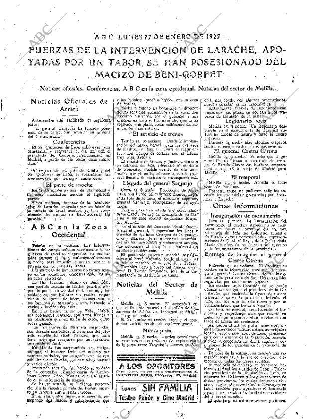 ABC MADRID 17-01-1927 página 11