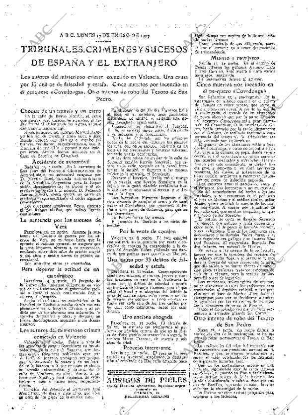 ABC MADRID 17-01-1927 página 19