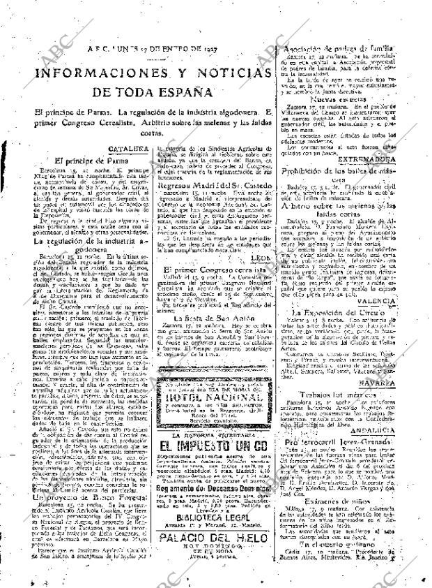ABC MADRID 17-01-1927 página 21