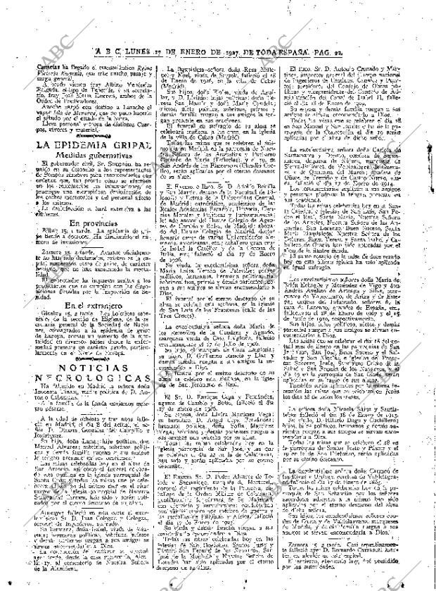 ABC MADRID 17-01-1927 página 22